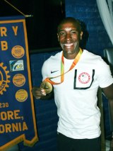 Jerome Avery, pictured here at a Lemoore Rotary Club meeting, will be one of five individuals, athletes a tennis team and three wrestlers inducted into the LHS Hall of Fame.